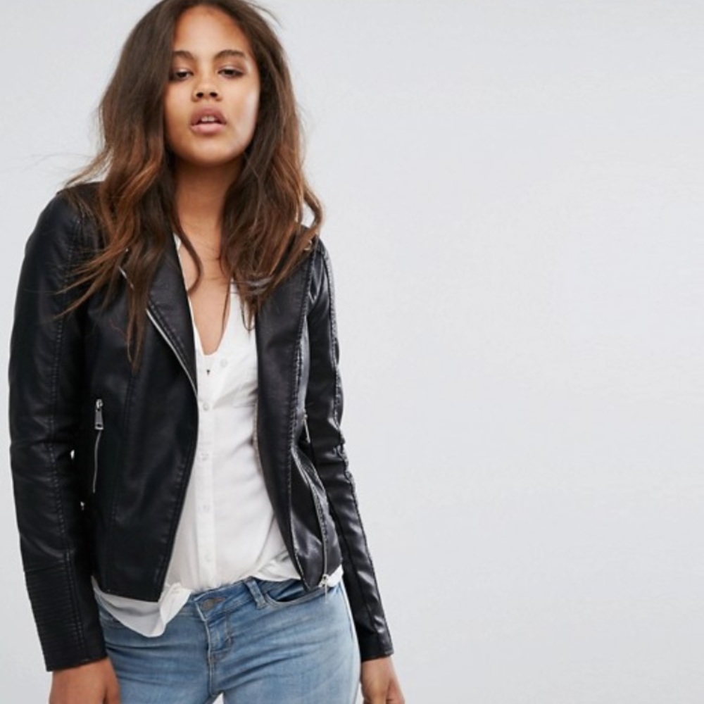 ASOS Leather Biker Jacket NWOT